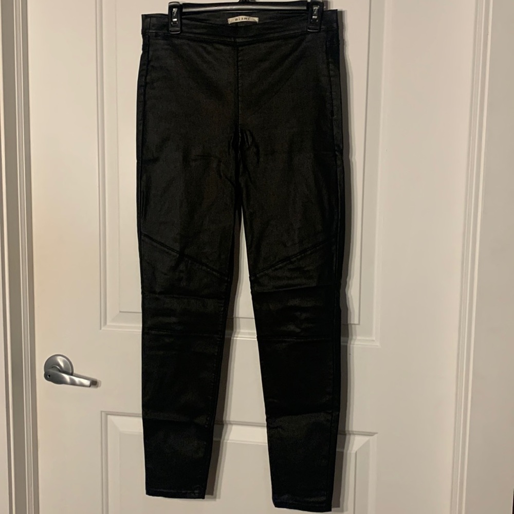 miami Black Pleather Pants